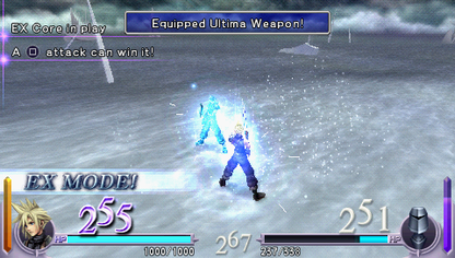 Dissidia: Final Fantasy | PSP | gameplay screenshot | region=Japan | source-country= | zypher-v2 | moby-8627f716cc3b | Data by MobyGames.com