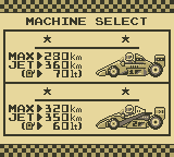 
F-1 Race | Game Boy | gameplay screenshot | Data by MobyGames.com