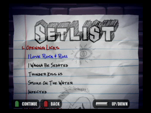 Guitar Hero | PlayStation 2 | gameplay screenshot | region=North America | source-country= | zypher-v2 | moby-af903d1992f9 | Data by MobyGames.com