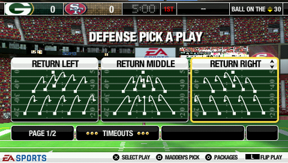 Madden NFL 09 | PSP | gameplay screenshot | region=North America | source-country= | zypher-v2 | moby-a23c0c70ce90 | Data by MobyGames.com