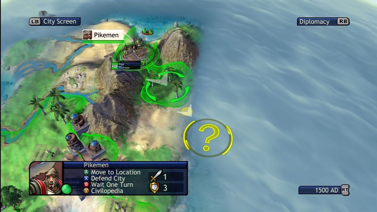 Sid Meier's Civilization: Revolution | Xbox 360 | gameplay screenshot | region=North America | source-country= | zypher-v2 | moby-6bd0b13313f8 | Data by MobyGames.com
