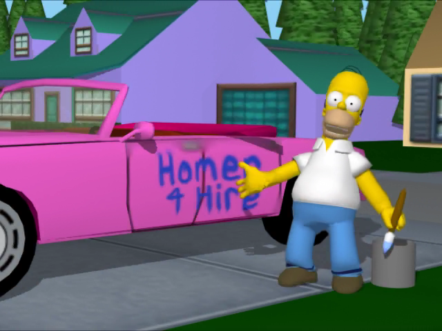 
The Simpsons: Road Rage | GameCube | gameplay screenshot | Data by MobyGames.com