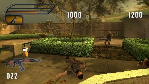 Dead to Rights: Reckoning | PSP | gameplay screenshot | region=North America | source-country= | zypher-v2 | moby-943d81ea1ab2 | Data by MobyGames.com