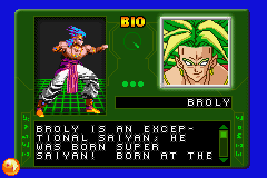
Dragon Ball Z: Taiketsu | Game Boy Advance | gameplay screenshot | Data by MobyGames.com