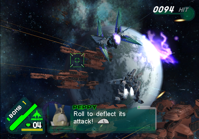 Star Fox Assault | GameCube | gameplay screenshot | region=North America | source-country= | zypher-v2 | moby-f3ce7b2bfe8c | Data by MobyGames.com