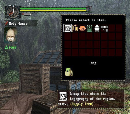 
Monster Hunter | PlayStation 2 | gameplay screenshot | Region: North America | source-country= | Data by MobyGames.com