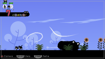 Patapon | PSP | gameplay screenshot | region=North America | source-country= | zypher-v2 | moby-4c320f41df96 | Data by MobyGames.com