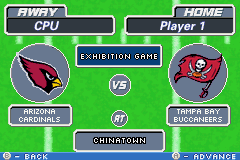 Backyard Football 2006 | Game Boy Advance | gameplay screenshot | region=North America | source-country= | zypher-v2 | moby-57efac78c4a9 | Data by MobyGames.com