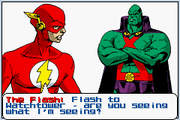 Justice League Heroes: The Flash | Game Boy Advance | gameplay screenshot | region=North America | source-country= | zypher-v2 | moby-82b69eac7763 | Data by MobyGames.com