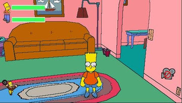 The Simpsons Game | PSP | gameplay screenshot | region=North America | source-country= | zypher-v2 | moby-49faa748446e | Data by MobyGames.com