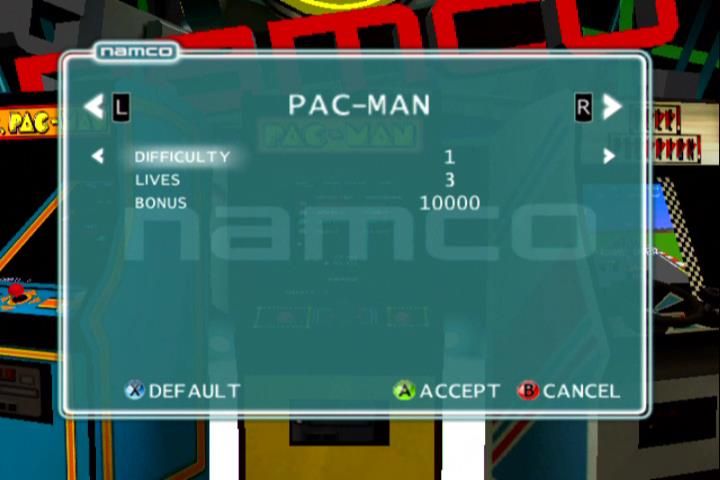 
Namco Museum: 50th Anniversary | Xbox | gameplay screenshot | Data by MobyGames.com