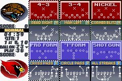 Madden NFL 2002 | Game Boy Advance | gameplay screenshot | region=North America | source-country= | zypher-v2 | moby-ca9233284fbd | Data by MobyGames.com