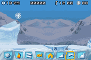 March of the Penguins | Game Boy Advance | gameplay screenshot | region=North America | source-country= | zypher-v2 | moby-5ceb6acd9073 | Data by MobyGames.com