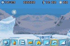 March of the Penguins | Game Boy Advance | gameplay screenshot | region=North America | source-country= | zypher-v2 | moby-5ceb6acd9073 | Data by MobyGames.com