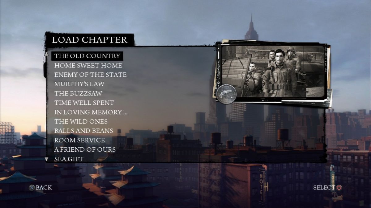 
Mafia II | PlayStation 3 | gameplay screenshot | Region: North America | source-country= | Data by MobyGames.com