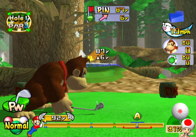 Mario Golf: Toadstool Tour | GameCube | gameplay screenshot | region=North America | source-country= | zypher-v2 | moby-a8f0cda7f5ac | Data by MobyGames.com