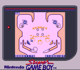 
Kirby's Pinball Land | Game Boy | gameplay screenshot | Data by MobyGames.com