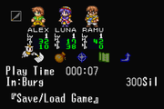 Lunar: Legend | Game Boy Advance | gameplay screenshot | region=North America | source-country= | zypher-v2 | moby-c8460cbc2ebb | Data by MobyGames.com