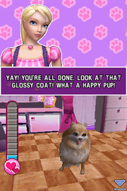 
Barbie: Groom and Glam Pups | Nintendo DS | gameplay screenshot | Data by MobyGames.com