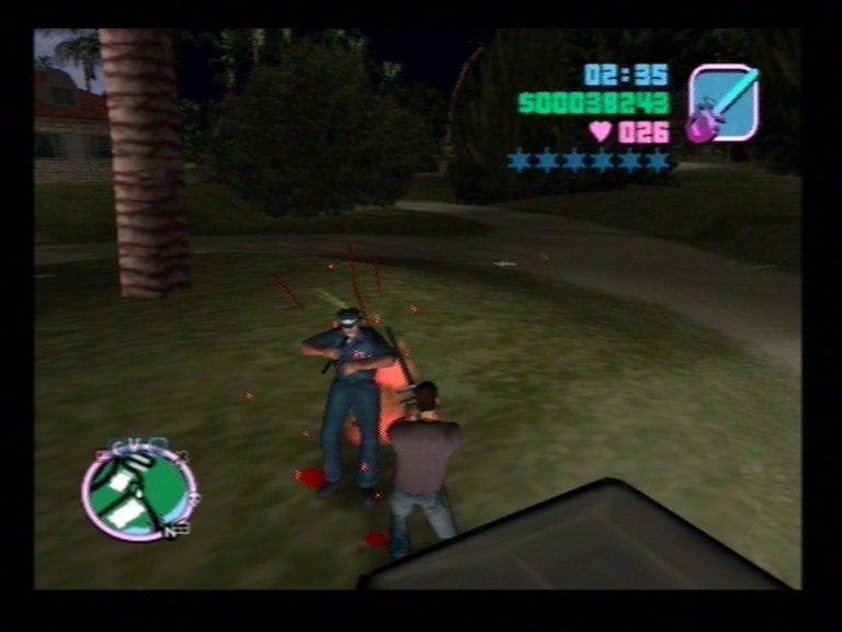 Grand Theft Auto: Vice City | PlayStation 2 | gameplay screenshot | region=North America | source-country= | zypher-v2 | moby-dbb6b0b1500f | Data by MobyGames.com