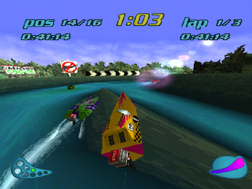 
Turbo Prop Racing | PlayStation | gameplay screenshot | Data by MobyGames.com