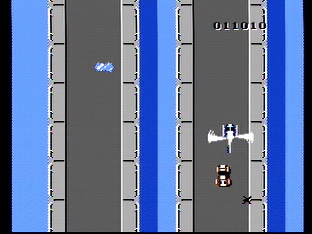 
Spy Hunter | NES | gameplay screenshot | Data by MobyGames.com