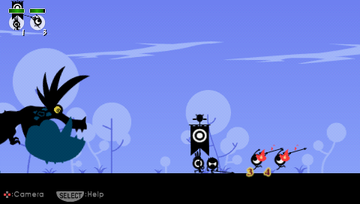 Patapon | PSP | gameplay screenshot | region=North America | source-country= | zypher-v2 | moby-72112e0eb1e7 | Data by MobyGames.com