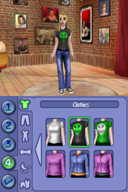 The Sims 2 | Nintendo DS | gameplay screenshot | region=North America | source-country= | zypher-v2 | moby-007574dc0f6f | Data by MobyGames.com