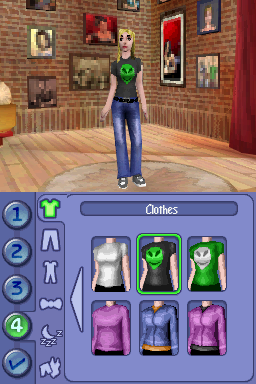 The Sims 2 | Nintendo DS | gameplay screenshot | region=North America | source-country= | zypher-v2 | moby-007574dc0f6f | Data by MobyGames.com