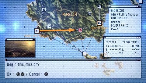 
Ace Combat X: Skies of Deception | PSP | gameplay screenshot | Data by MobyGames.com