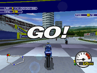 
Moto Racer 2 | PlayStation | gameplay screenshot | Region: North America | source-country= | Data by MobyGames.com