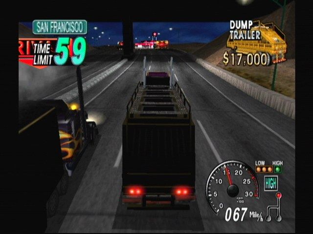 
Eighteen Wheeler: American Pro Trucker | GameCube | gameplay screenshot | Data by MobyGames.com