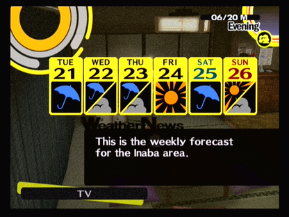 
Shin Megami Tensei: Persona 4 | PlayStation 2 | gameplay screenshot | Region: North America | source-country= | Data by MobyGames.com