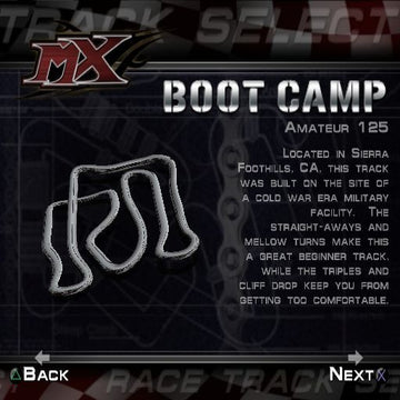 MX Superfly Featuring Ricky Carmichael | PlayStation 2 | gameplay screenshot | region=North America | source-country= | zypher-v2 | moby-6a33edc89398 | Data by MobyGames.com