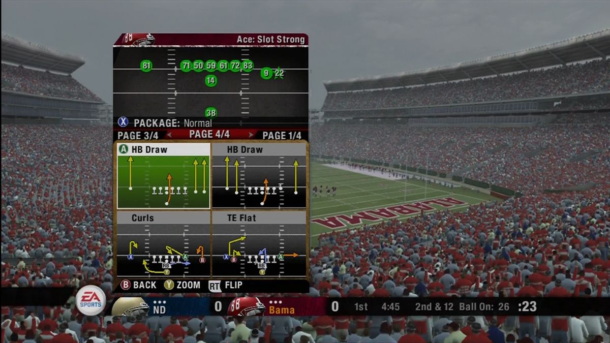 NCAA Football 08 | Xbox 360 | gameplay screenshot | region=North America | source-country= | zypher-v2 | moby-33ba6e664bc2 | Data by MobyGames.com