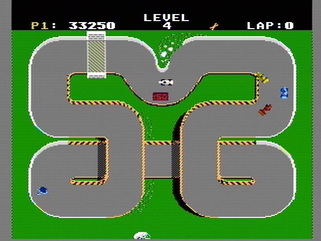 
Super Sprint | NES | gameplay screenshot | Data by MobyGames.com