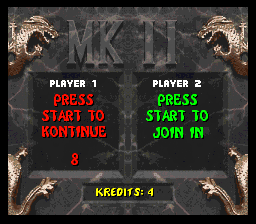 
Mortal Kombat II | SNES | gameplay screenshot | Data by MobyGames.com