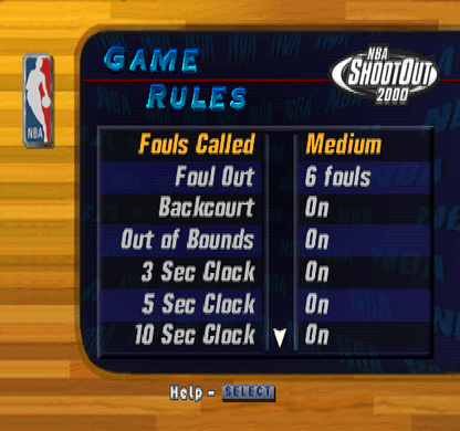 NBA ShootOut 2000 | PlayStation | gameplay screenshot | region=North America | source-country= | zypher-v2 | moby-9d1140518c33 | Data by MobyGames.com