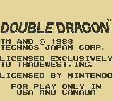 
Double Dragon | Game Boy | gameplay screenshot | Data by MobyGames.com