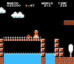 
Super Mario Bros | NES | gameplay screenshot | Data by MobyGames.com