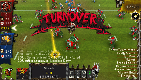 Blood Bowl | PSP | gameplay screenshot | region=North America | source-country= | zypher-v2 | moby-6de6c48e4b30 | Data by MobyGames.com
