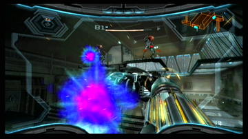 Metroid Prime 3: Corruption | Wii | gameplay screenshot | region=North America | source-country= | zypher-v2 | moby-e954a2fa1b53 | Data by MobyGames.com