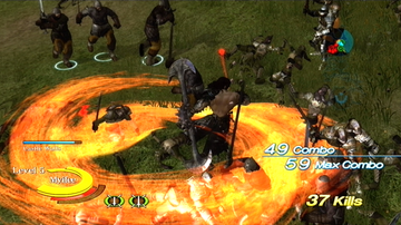 
N3: Ninety-Nine Nights | Xbox 360 | gameplay screenshot | Region: North America | source-country= | Data by MobyGames.com