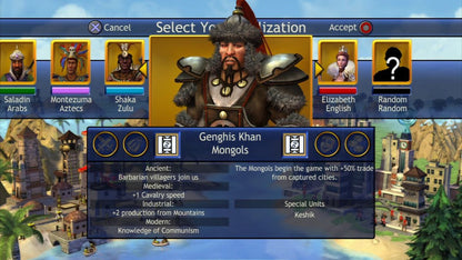 
Sid Meier's Civilization: Revolution | PlayStation 3 | gameplay screenshot | Region: North America | source-country= | Data by MobyGames.com