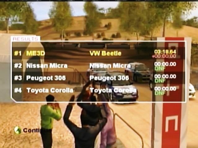RalliSport Challenge | Xbox | gameplay screenshot | region=North America | source-country= | zypher-v2 | moby-743d09476128 | Data by MobyGames.com