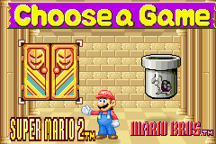 Super Mario Advance | Game Boy Advance | gameplay screenshot | region=North America | source-country= | zypher-v2 | moby-b389152ab513 | Data by MobyGames.com