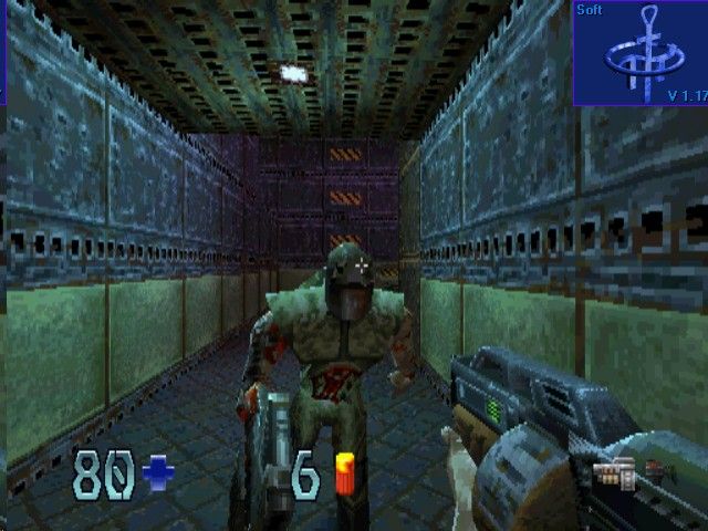 Quake II | PlayStation | gameplay screenshot | Data by MobyGames.com