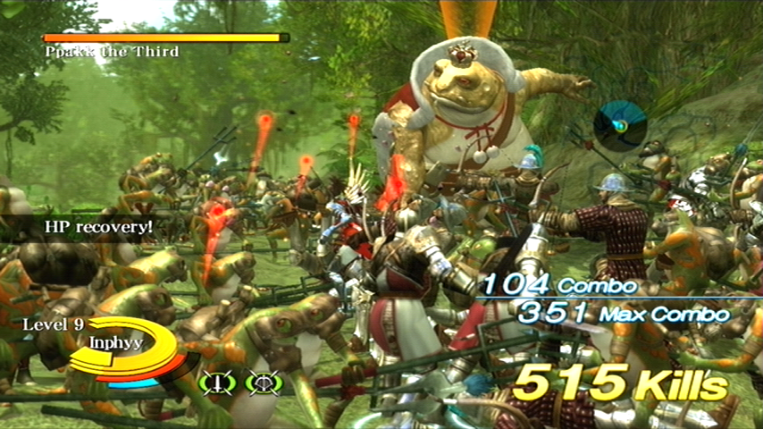 
N3: Ninety-Nine Nights | Xbox 360 | gameplay screenshot | Region: North America | source-country= | Data by MobyGames.com