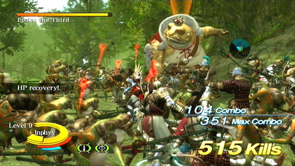 
N3: Ninety-Nine Nights | Xbox 360 | gameplay screenshot | Region: North America | source-country= | Data by MobyGames.com
