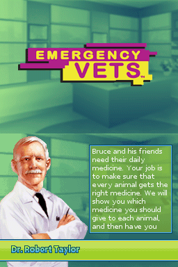 
Animal Planet: Emergency Vets | Nintendo DS | gameplay screenshot | Data by MobyGames.com